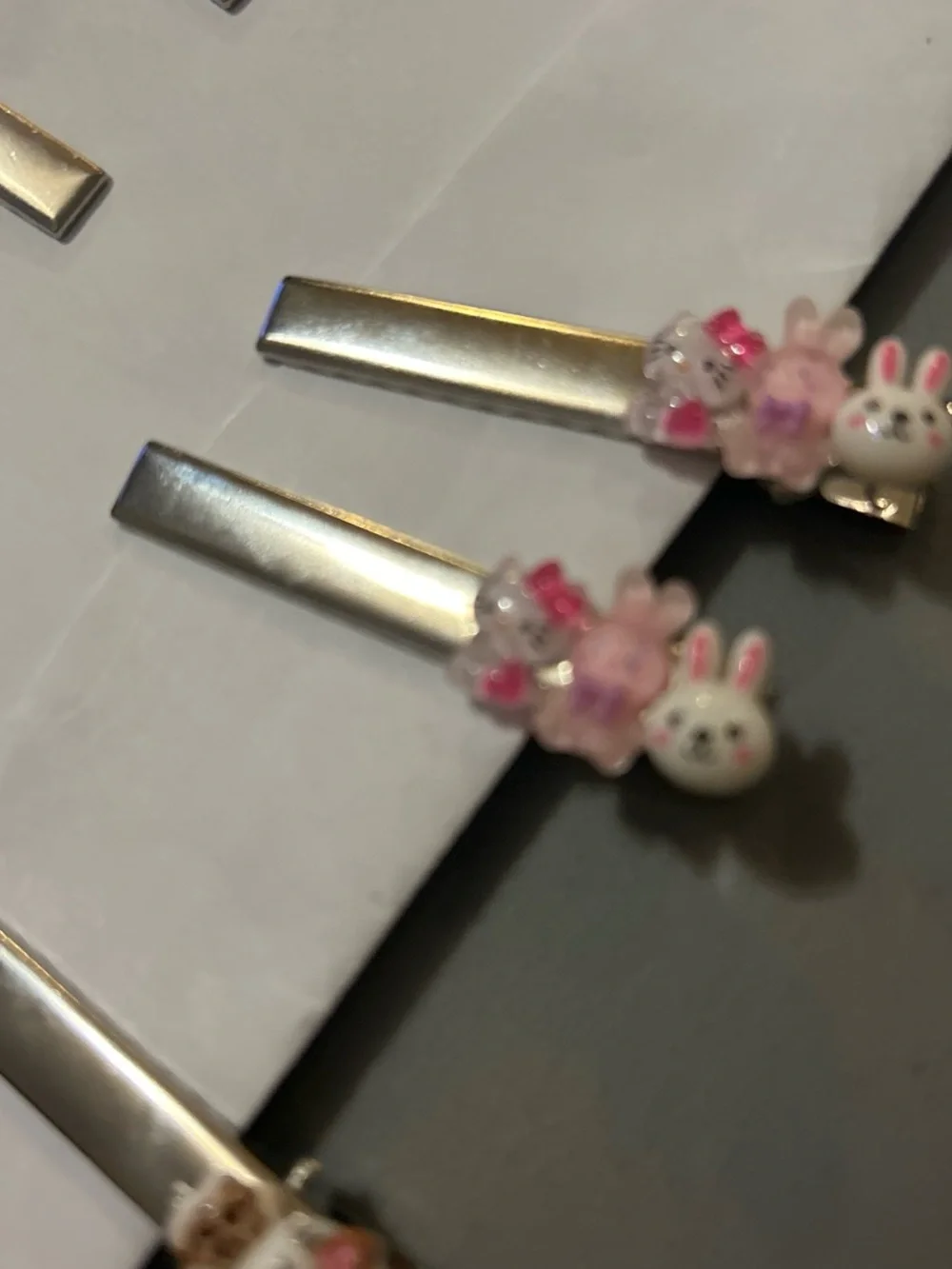 Hello Kitty Kids Hair Clips - Pink, Yellow, White, Blue, Brown